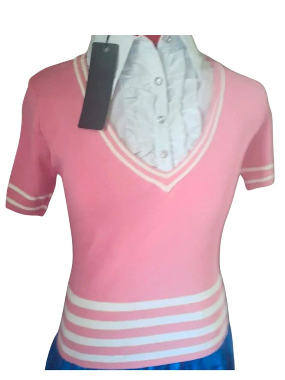 Cute Pink and white top